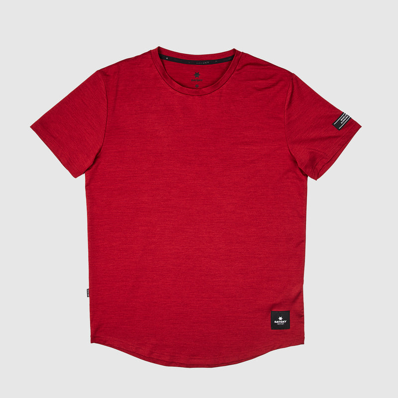 SAYSKY Classic Pace T-Shirt T-SHIRTS RED DAHLIA MELANGE