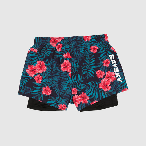 SAYSKY WMNS Flower 2 in 1 Pace shorts 3'' SHORTS 1005 - FLOWER